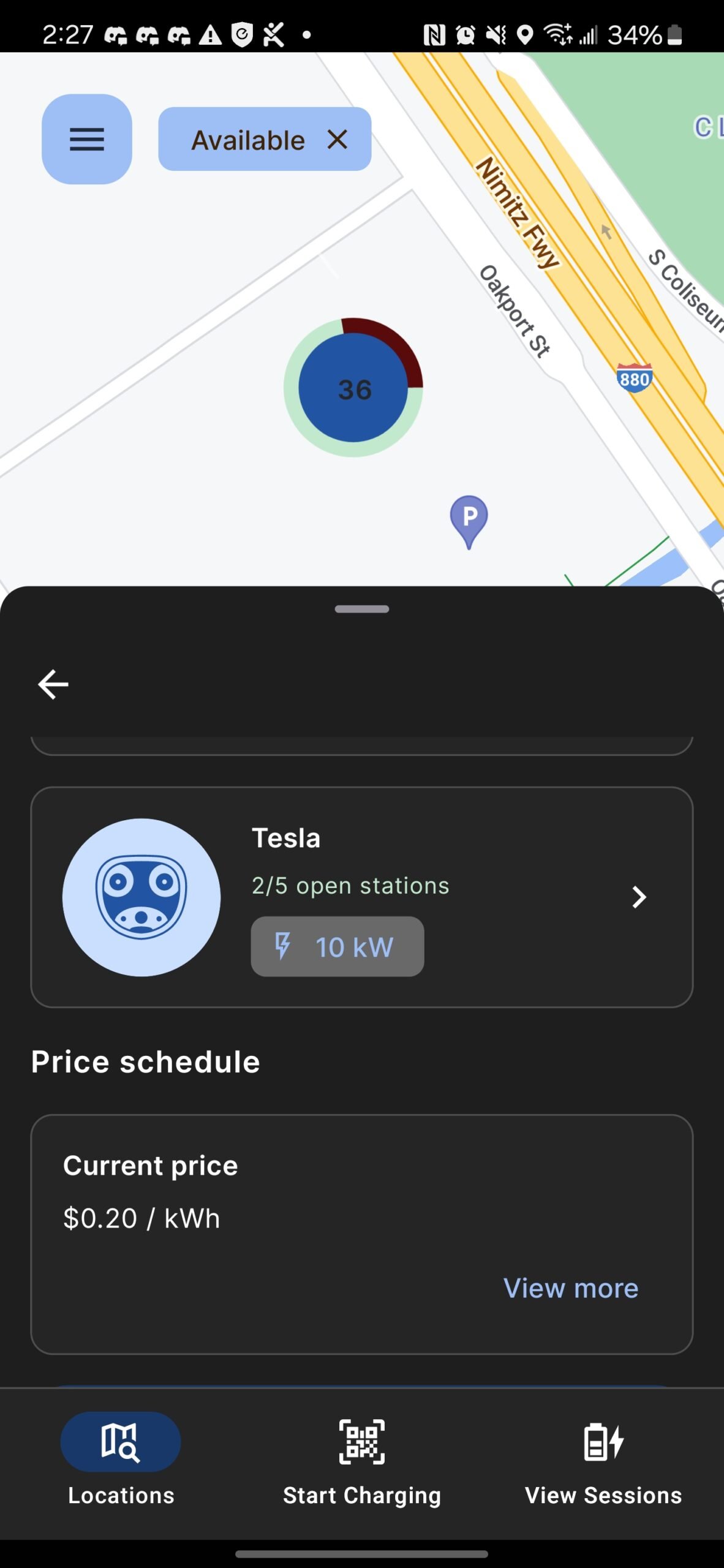 Oakland chargepoint rate Oakland chargepoint rate