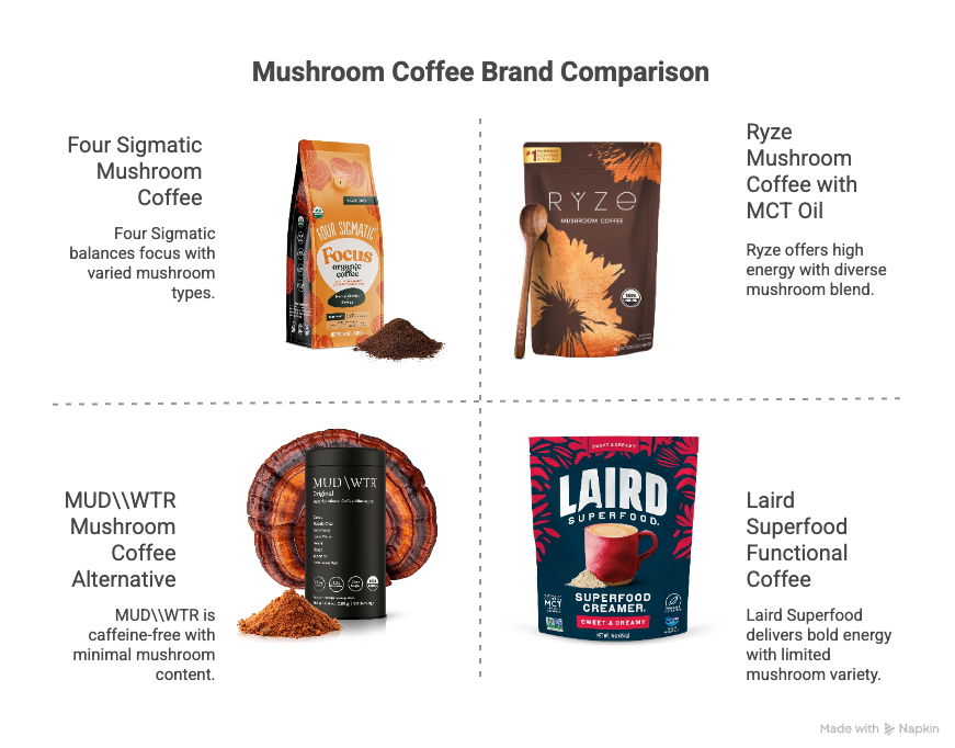 Top Trusted Brands mushroom coffee top brands
